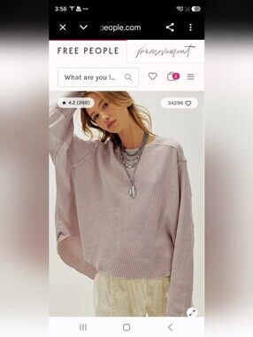 NWT Free People One Blake Thermal Top